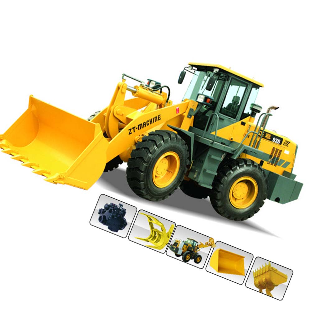 3 Ton Wheel Loader With Cummins Engine 92kW For Heavy Duty Construction