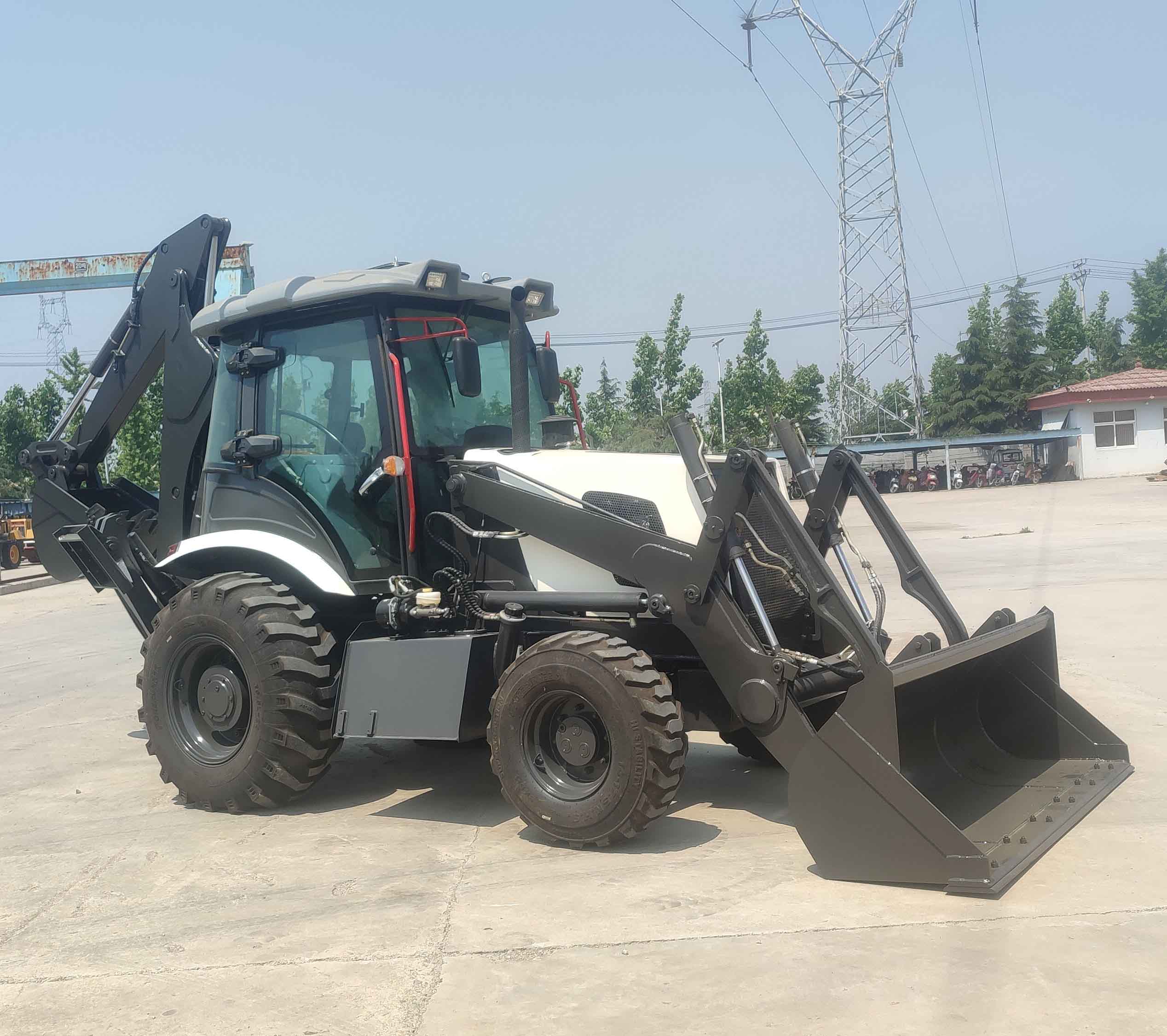 Potente retroexcavadora para excavación