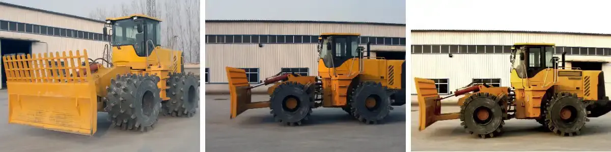 Máy ủi rác lưỡi trước