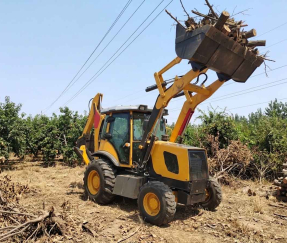 Реальная производительность: экскаватор-погрузчик ZTW30-25 в уходе за садами