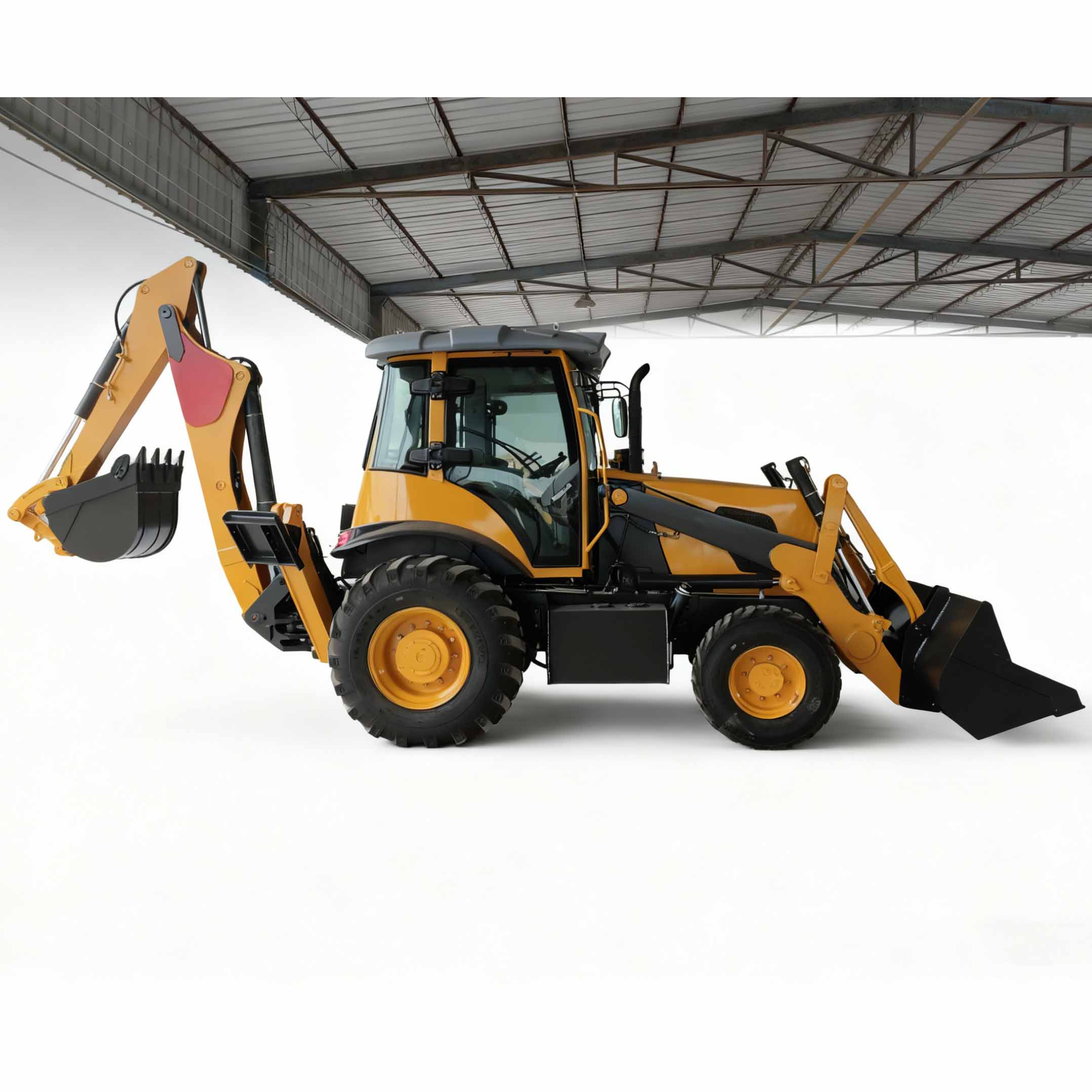 Retroescavadora ZTW30-25 de 7,86 toneladas para trabalhos pesados ​​na construção civil.