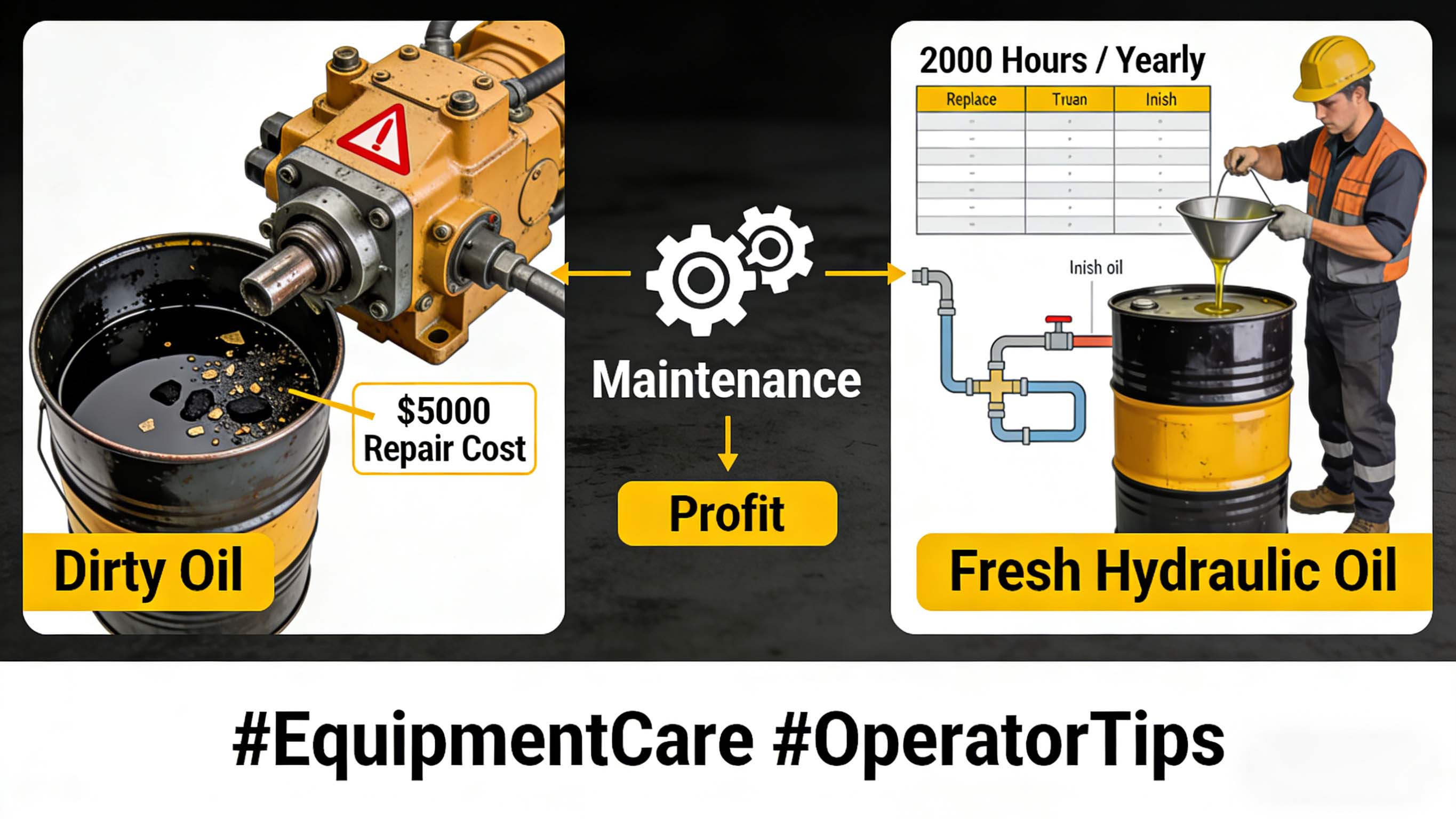 【Mẹo từ người có kinh nghiệm】Tại sao máy xúc lật của bạn PHẢI thay dầu thủy lực thường xuyên! 【Mẹo từ người có kinh nghiệm】Tại sao máy xúc lật của bạn PHẢI thay dầu thủy lực thường xuyên!