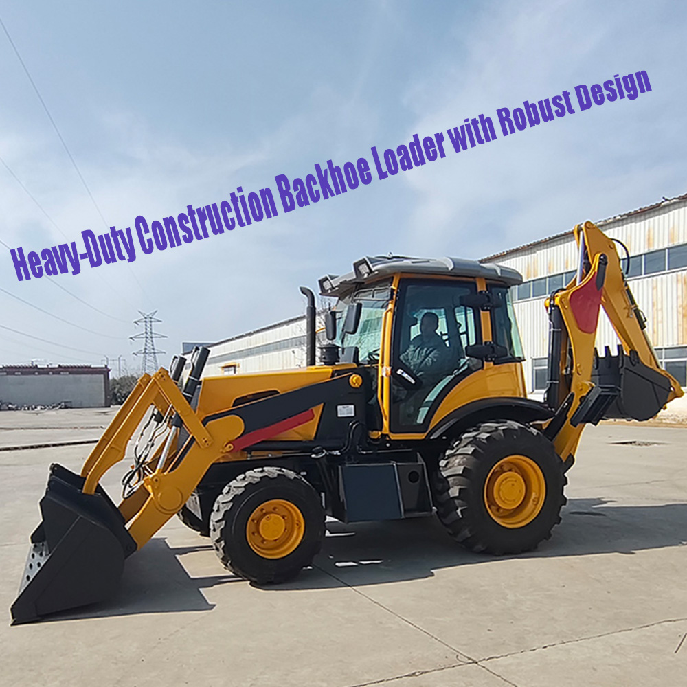 Heavy-Duty Construction Backhoe Loader with Robust Design