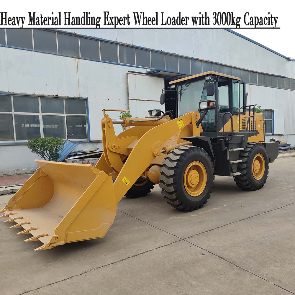 3 Ton Wheel Loader With Cummins Engine 92kW For Heavy Duty Construction