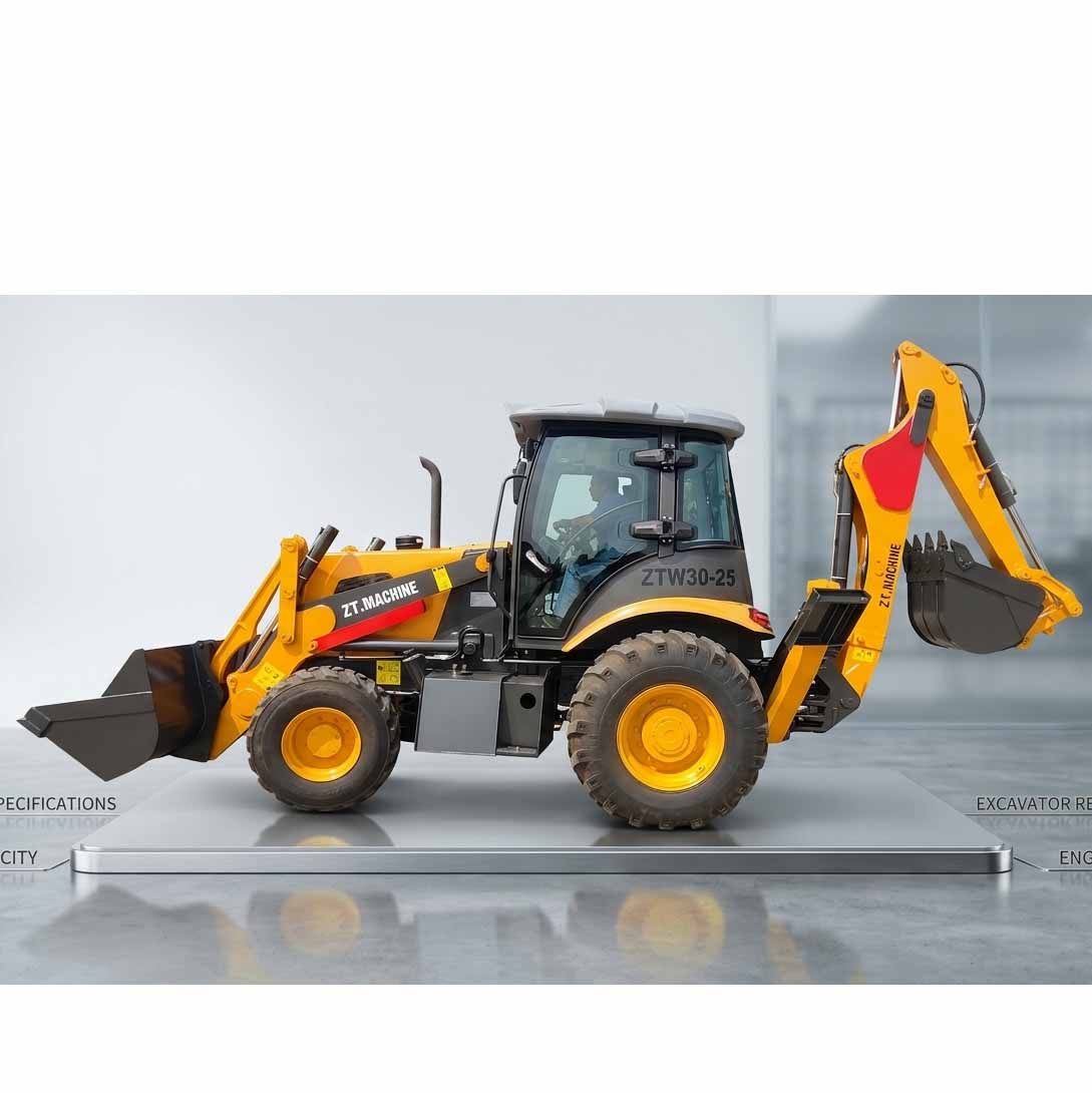 Chargeuse-pelleteuse compacte et puissante pour travaux de terrassement lourds