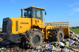 Compactador de residuos de vertedero de 21T para servicio pesado
