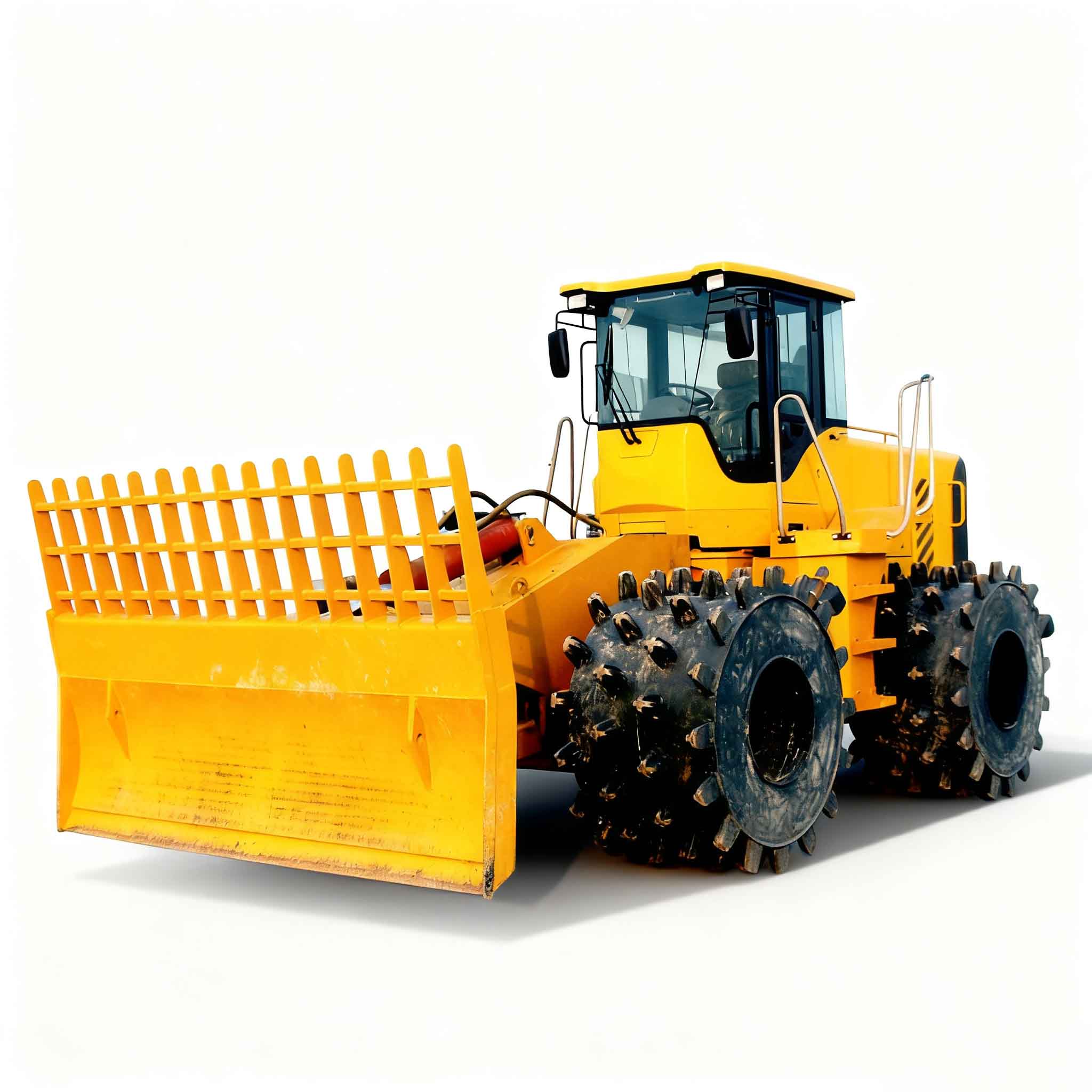 เครื่องอัดดินฝังกลบที่แข็งแกร่งสำหรับโซลูชั่นความหนาแน่นของดินที่มีประสิทธิภาพ