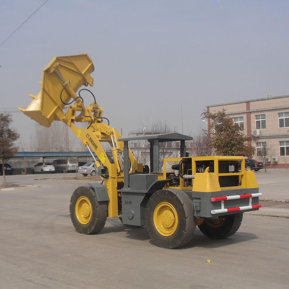 Cargador de minería subterránea con descarga lateral