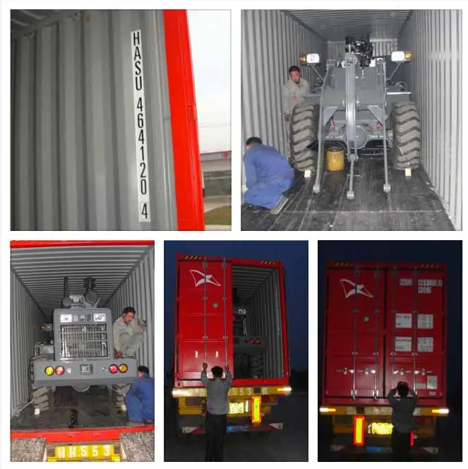 Customized wheel loader with enlarged bucket shipping in container Customized wheel loader with enlarged bucket shipping in container