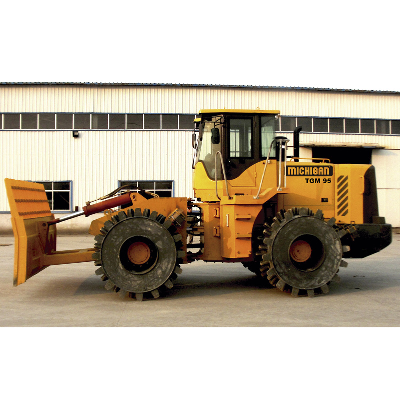 Compacteur de décharge haut de gamme avec commandes faciles