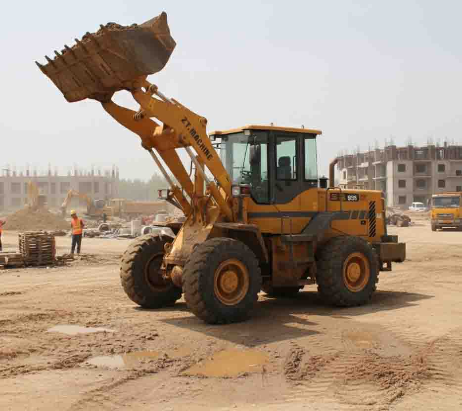 Wheel Loader With 110kN Breakout Force For Digging And Loading Tough Materials