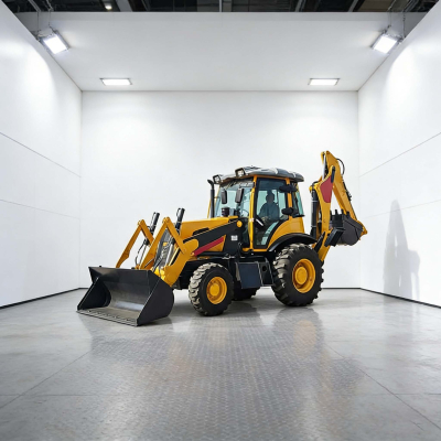 Mini Backhoe Loader 2,5 Ton Tugas Berat dengan Mesin Cummins yang Andal