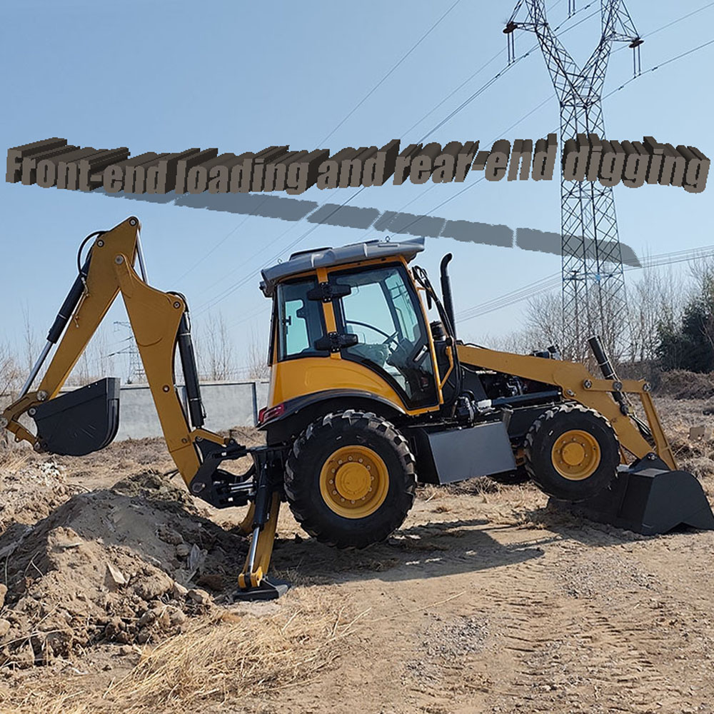Efficient Hydraulic Backhoe Loader with High Load Capacity