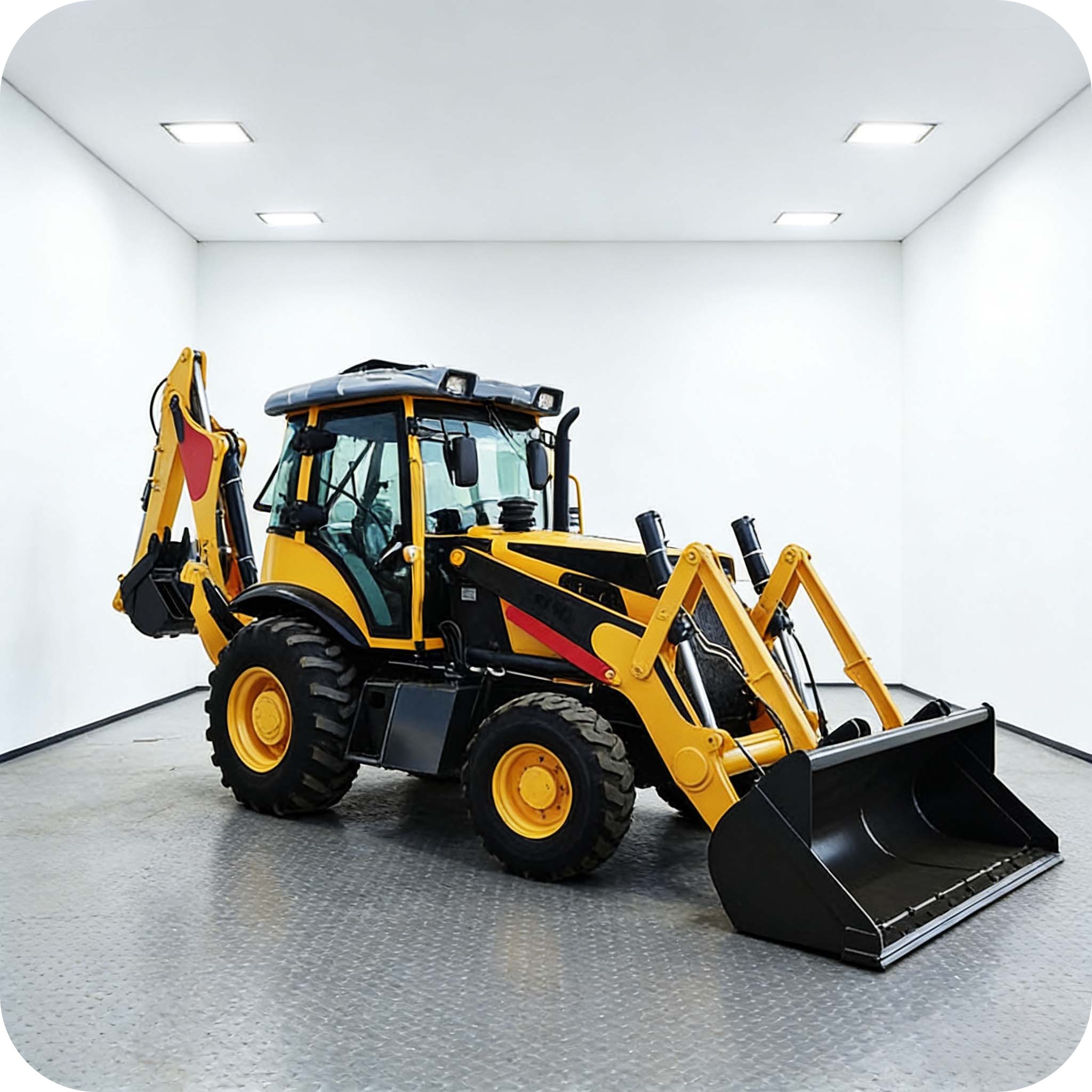 Retroexcavadora hidráulica robusta para diversas necesidades de construcción