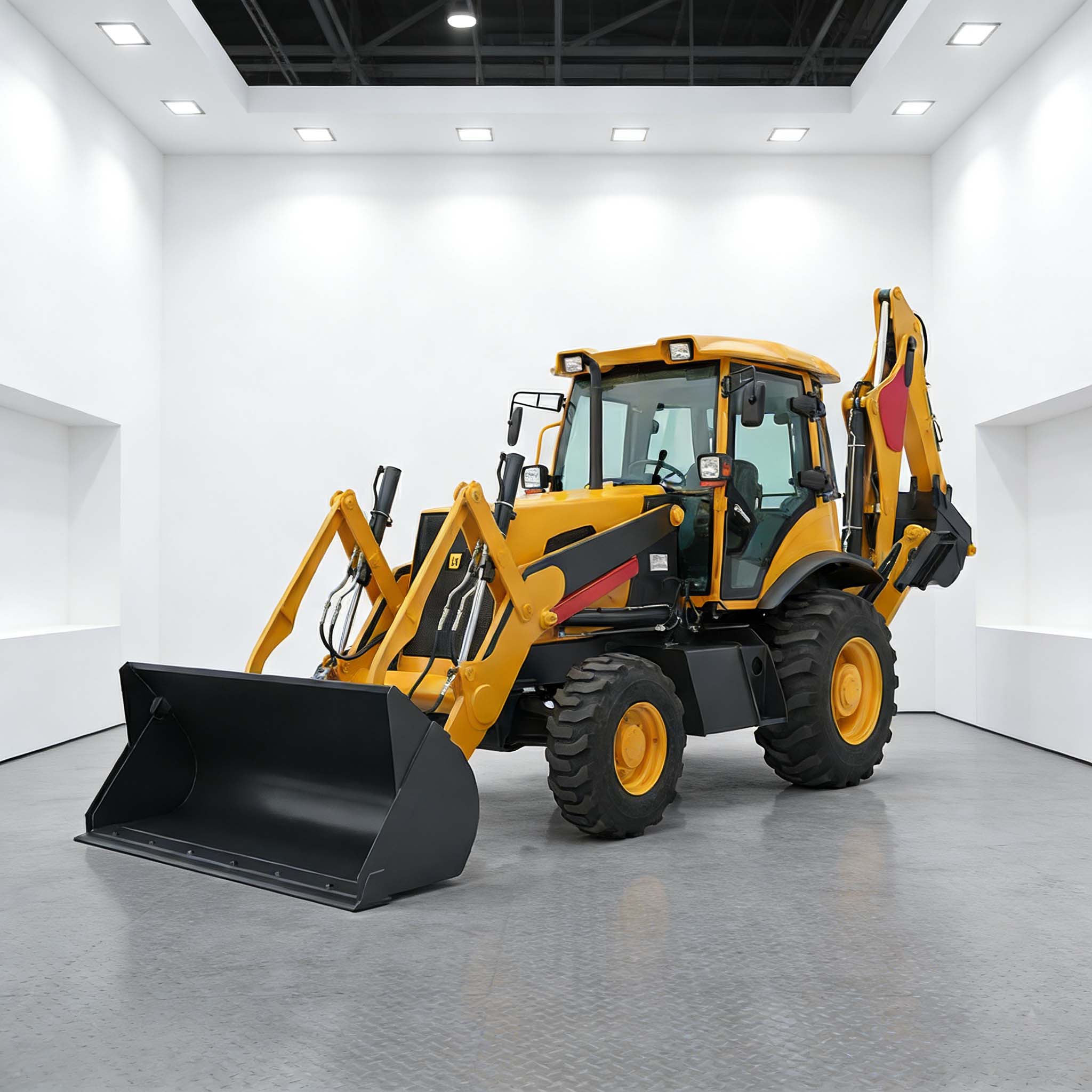 حفارة خلفية لجميع التضاريس موديل 2026 مزودة بذراع قابلة للتمديد قوية