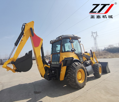 รถตักดินแบบแบ็คโฮ เครื่องยนต์ Cummins ขนาด 7840 กก. สำหรับงานก่อสร้าง