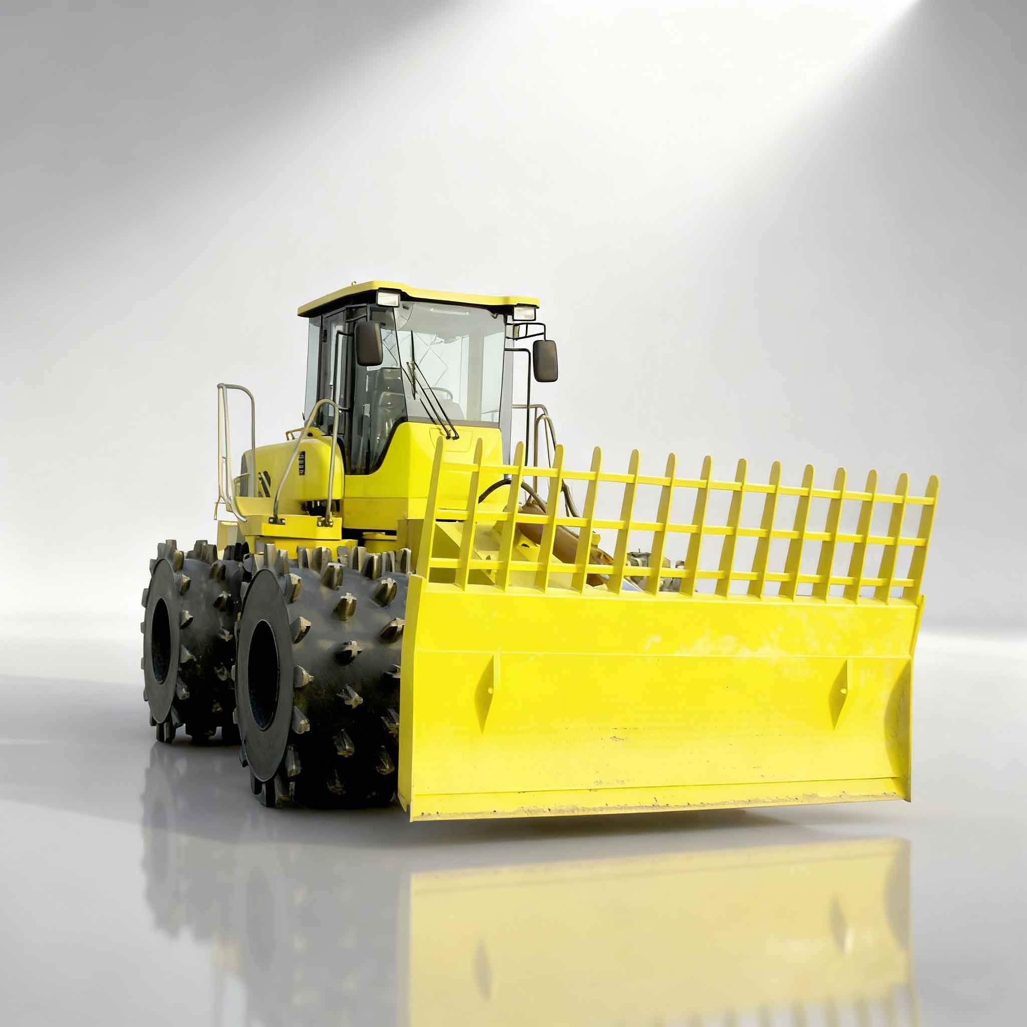 เครื่องอัดดินฝังกลบที่แข็งแกร่งสำหรับโซลูชั่นความหนาแน่นของดินที่มีประสิทธิภาพ