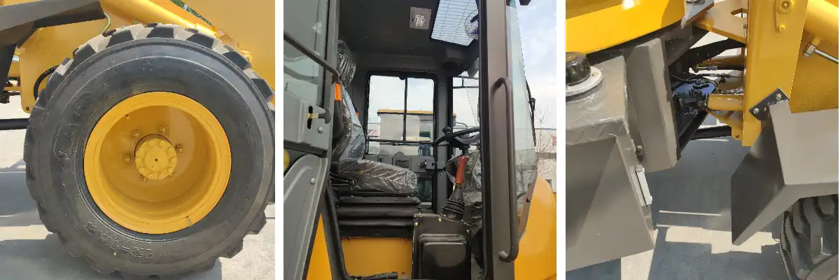 ZT916 1 Ton Heavy Duty Mining Wheel Loader
