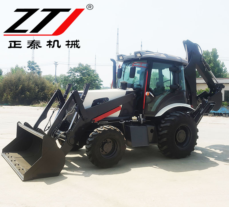 Heavy-Duty Construction Backhoe Loader with Robust Design