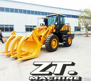 Cargador frontal duradero con capacidad de cucharón de 1,7 m³ y motor Cummins