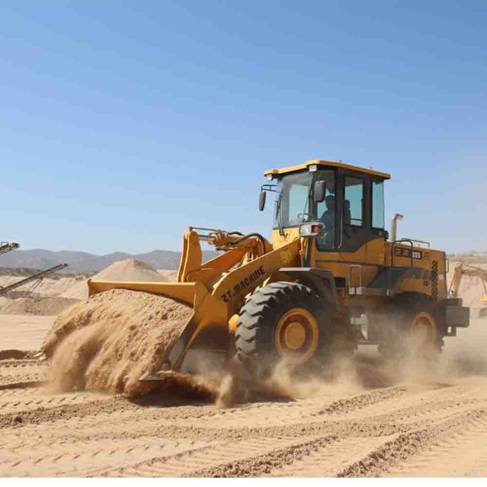 Wheel Loader With 110kN Breakout Force For Digging And Loading Tough Materials