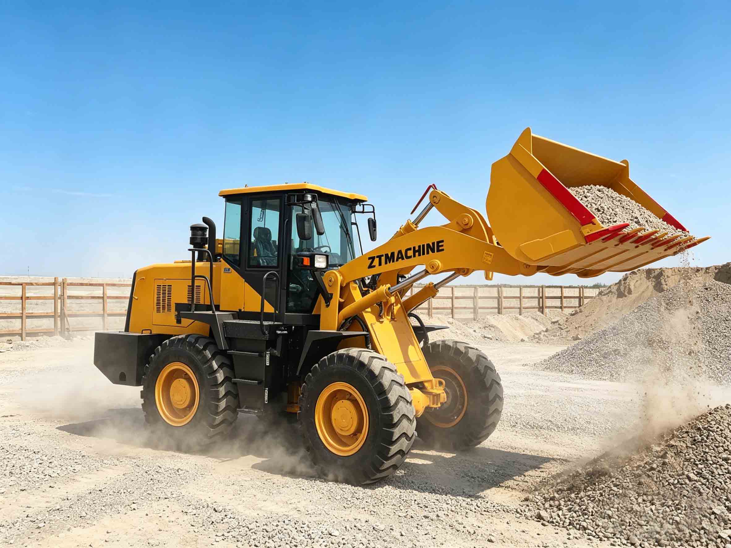 Heavy-Duty 3T Wheel Loader for Efficient Log Transport 