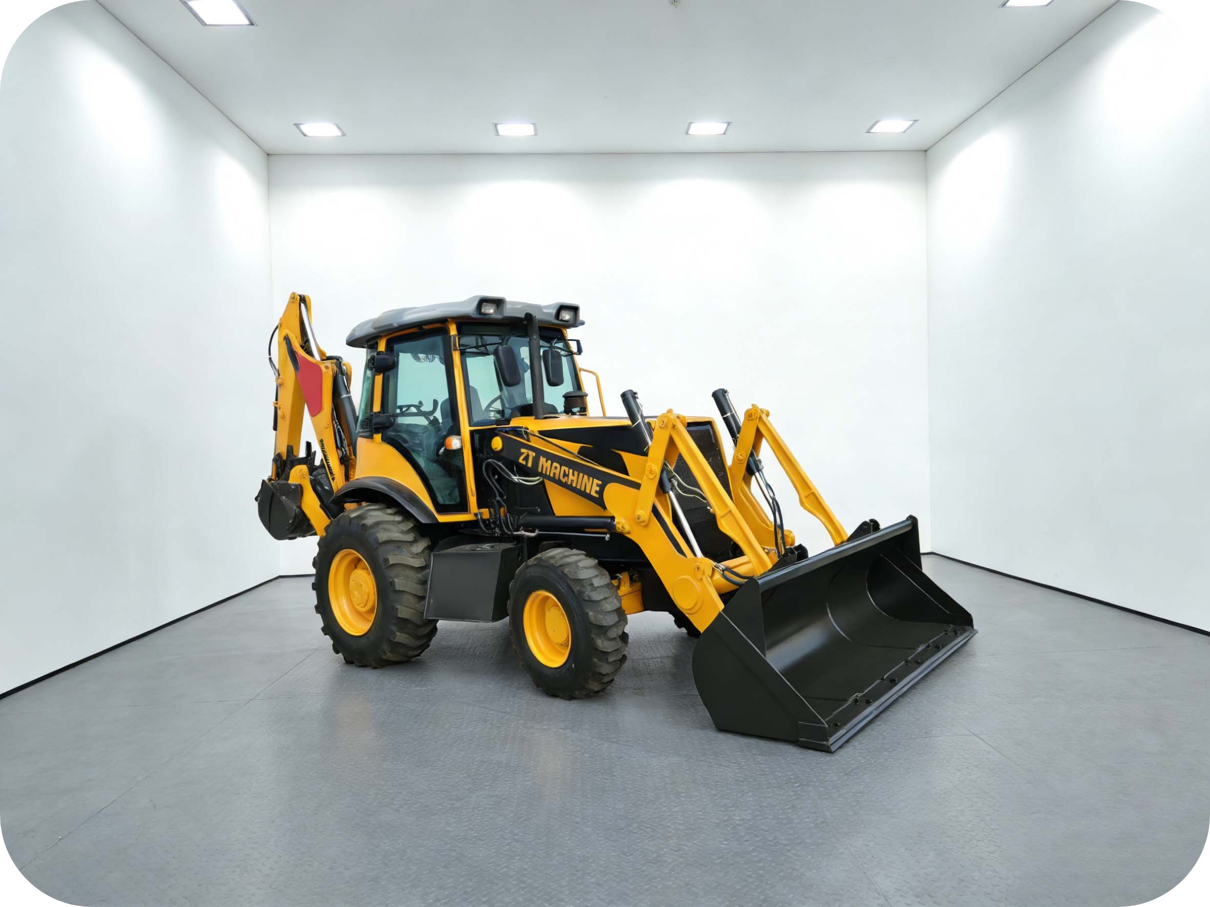 Excavadora-cargadora premium para distribuidores globales a precios inmejorables