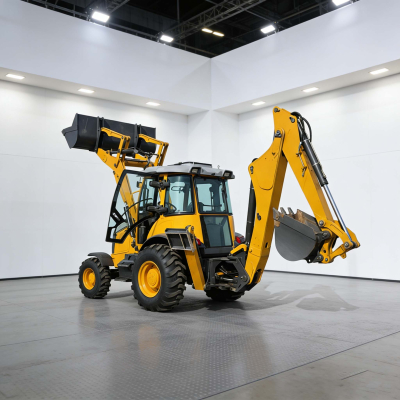 Retroexcavadora de 2,5 toneladas para trabajo pesado con sistema hidráulico superior