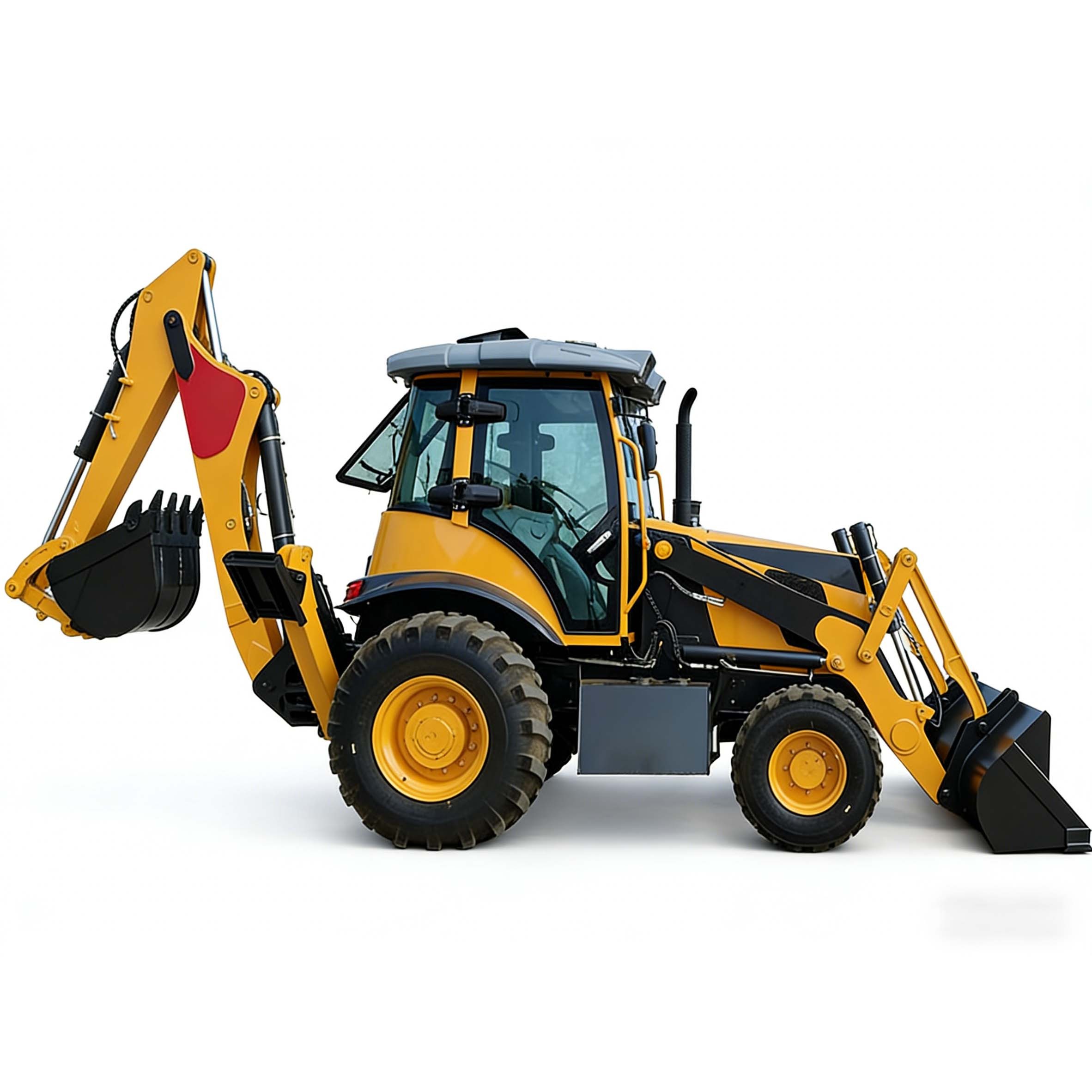 Высокопроизводительный мини-экскаватор-погрузчик грузоподъемностью 7,86 тонны с полным приводом.