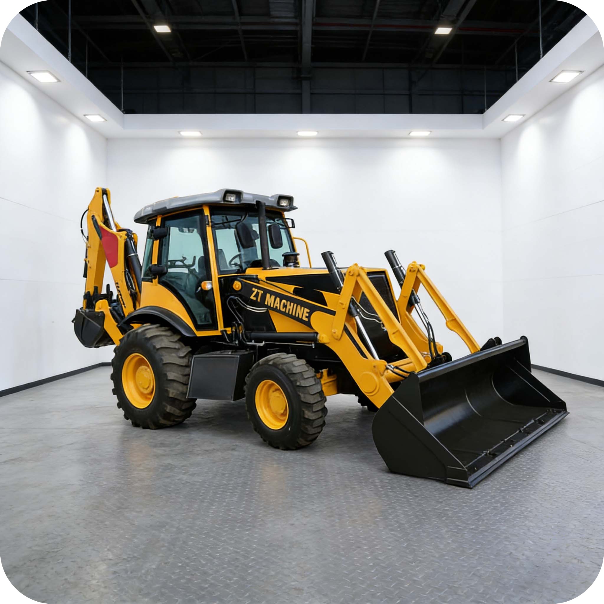 Retroexcavadora asequible de China con características premium para el mercado global