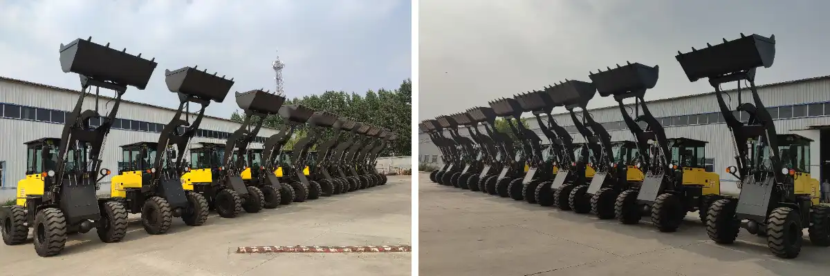 Compact Wheel Loader With Automatic Leveling