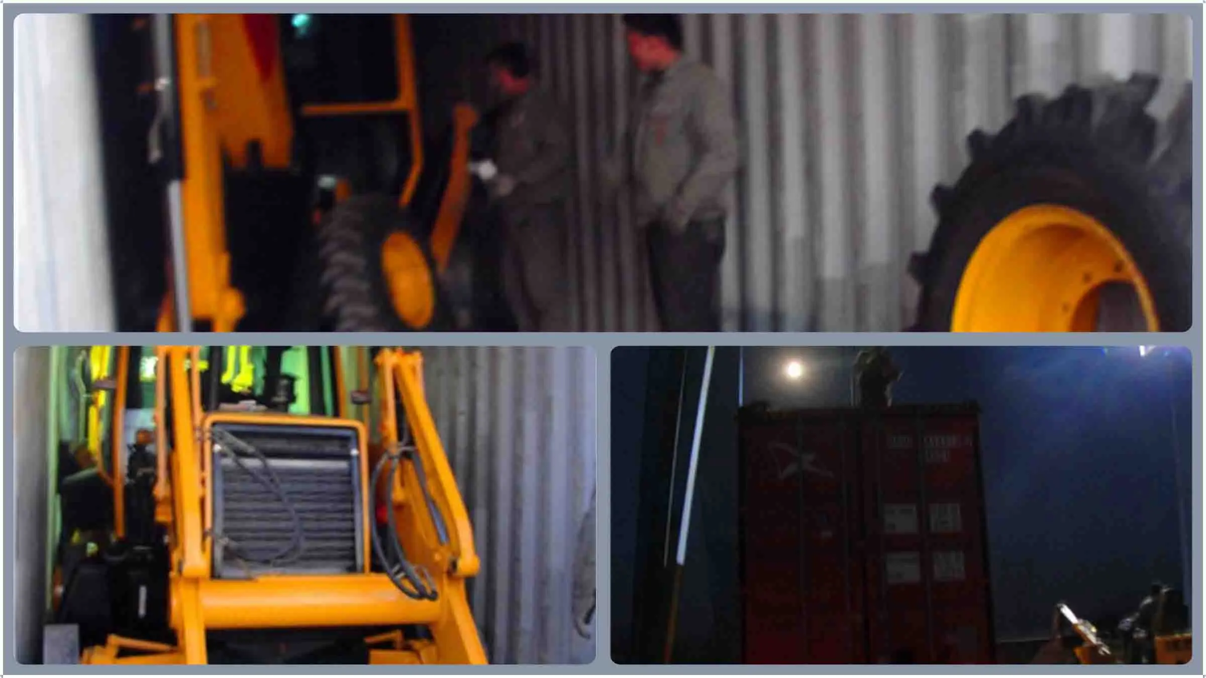 Taian Zhengtai backhoe loader တင်နေသည်။ Taian Zhengtai backhoe loader တင်နေသည်။